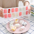 Silicone Ice Cube Trays with Lids | BPA-Free Flexible Ice Molds | Easy Release Ice Cube Maker for Juice, Wine, Baby Food & More - AABA MALL