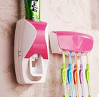 Wall Mount Plastic Toothbrush and Toothpaste holder - AABA MALL