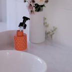Diamond Shape Soap Dispenser | Stylish Liquid Soap Pump Bottle | Refillable Bathroom & Kitchen Hand Wash Dispenser - AABA MALL