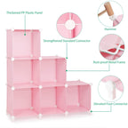 DIY Multipurpose Portable Wardrobe Cabinet ? 6 Cubes Clothes Storage Organizer Almirah