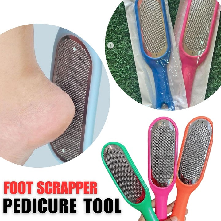 Smooth Pedicure Rasp File Foot Scrubber Callous Remover Pedicure Feet Care Tools Stainless Steel Foot File Scrubber Rasp Heel Grater Hard Dead Skin Callus Remover Nail Use