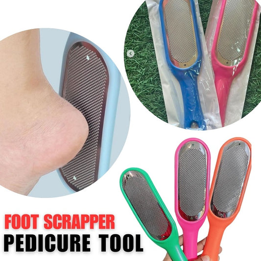 Smooth Pedicure Rasp File Foot Scrubber Callous Remover Pedicure Feet Care Tools Stainless Steel Foot File Scrubber Rasp Heel Grater Hard Dead Skin Callus Remover Nail Use