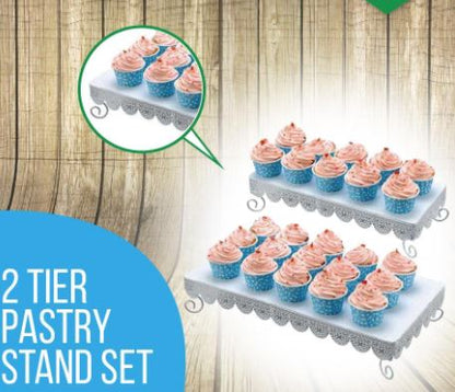2 Tier Pastry Stand Set