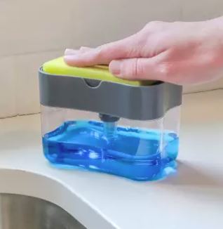 2-in-1 Pump Soap Dispenser and Sponge Cady