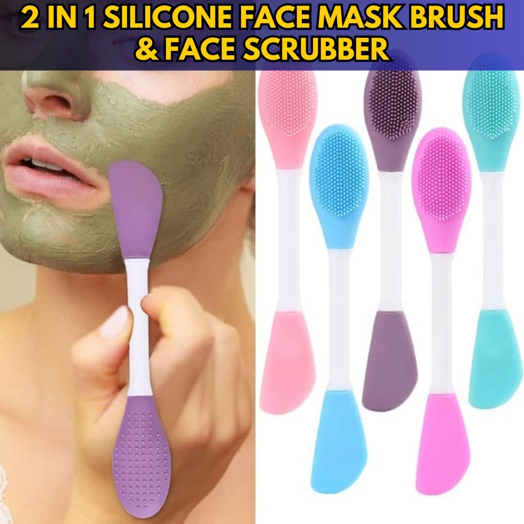 2 in 1 Silicone Face Mask Brush & Face Scrubber