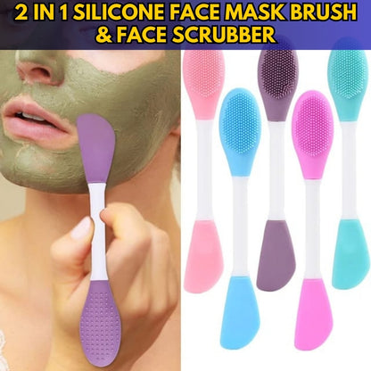 2 in 1 Silicone Face Mask Brush & Face Scrubber