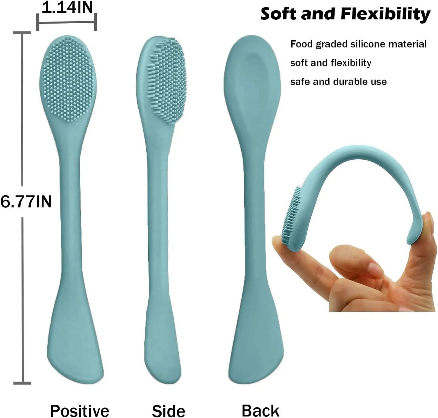 2 in 1 Silicone Face Mask Brush & Face Scrubber