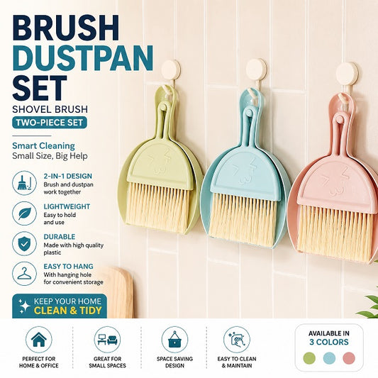 2-in-1 brush and dustpan set mini handheld cleaning brush for kitchen table and home cleaning