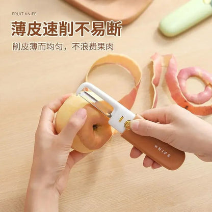 2 in 1 stainless steel fruit knife and peeler