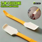 2-in-1 Silicone Spatula & Jam Scraper ? High Heat Resistant, Easy to Clean Kitchen Tool - AABA MALL