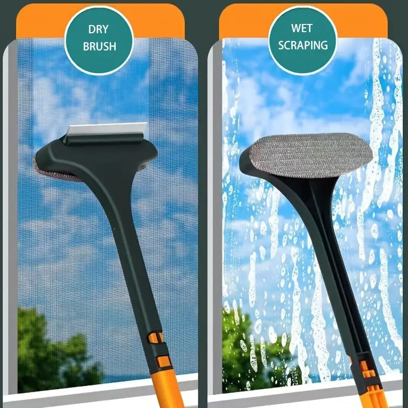 glass wiper, window cleaning brush, 2-in-1 cleaning tool, screen cleaner, household cleaning gadget, dual-sided wiper, dust brush, glass cleaner, home cleaning tool