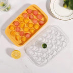 22-Cube Ball Shaped Ice Tray (With Lid) | 22 Grid Ice Hockey Juice Yogurt Ice Cube Box | Large Capacity DIY Round Ice Mold