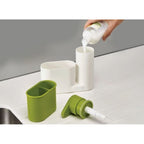 2 In 1 Set Kitchen Bathroom Sink Organizer Sink Tidy Set Brush Sponge Organiser - AABA MALL