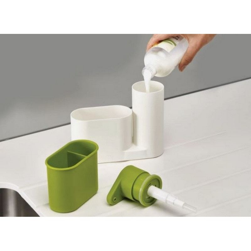 2 In 1 Set Kitchen Bathroom Sink Organizer Sink Tidy Set Brush Sponge Organiser - AABA MALL