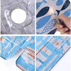 Aluminum square foil gas stove liners set of 2
