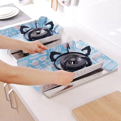 Aluminum square foil gas stove liners set of 2