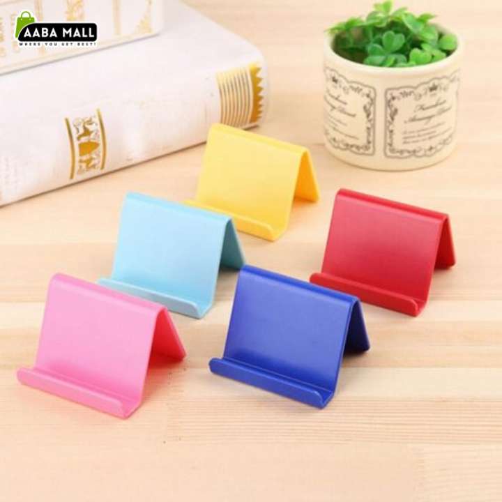 2 Pcs Mobile Phone Holder Candy Mini Portable Stand | Foldable Desk Phone Holder | Universal Smartphone Tablet Stand | Compact Adjustable Mobile Holder for Home Office Travel