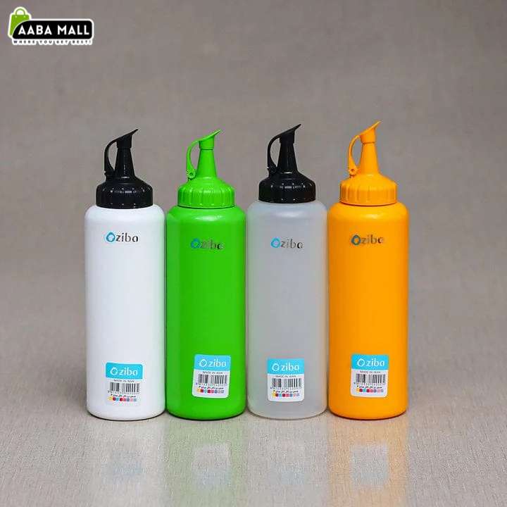 2 Pcs ketchup and oil squeezer bottle set plastic sauce dispenser bottles for ketchup, cooking oil, mayonnaise, chili sauce, dressing and condiments