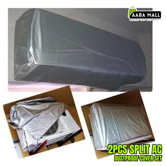 Split AC dustproof cover set for indoor and outdoor unit