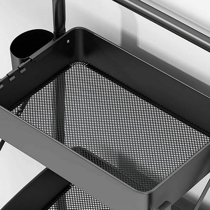 3 Layer Portable Folding Storage Trolley