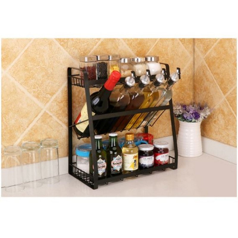 Multipurpose kitchen shelf stand with three levels