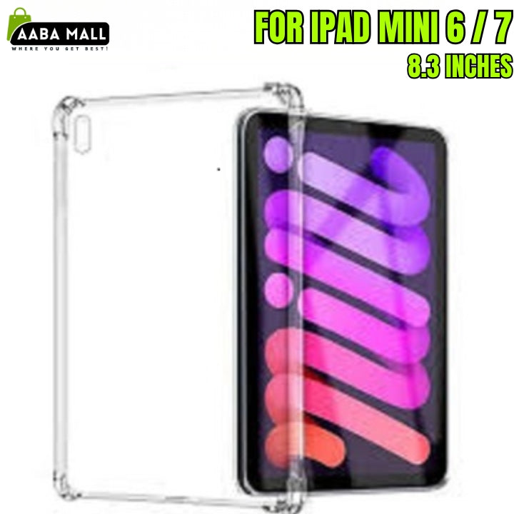 iPad Mini 6 And iPad Mini 7 (6th Gen And 7th Gen) - 8.3 inch ANTI SHOCK CLEAR TRANSPARENT BACK CASE
