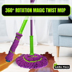 360ø Rotating Microfiber Mop ? High Absorbent Floor Cleaning Mop with Wet & Dry Use, Dirt-Water Separation ? Household & Commercial Cleaning Tool - AABA MALL