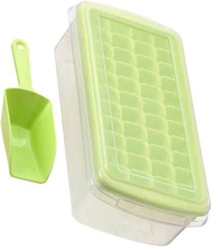 36 Mini Ice Cube Tray With Lid and Bin  DIY Food-Grade Ice Cube Maker Freezer Mold - AABA MALL