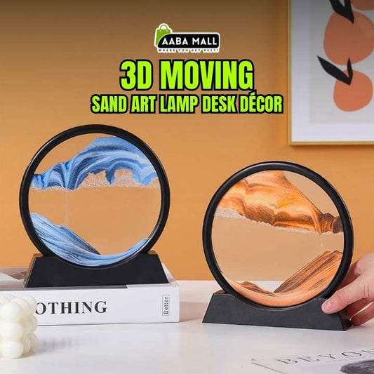 3D moving sand art lamp desk décor