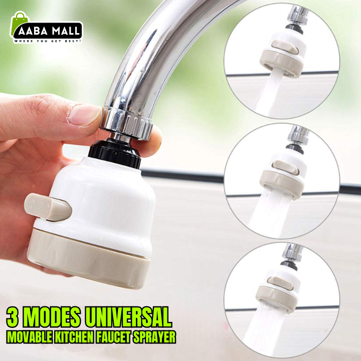 3 modes kitchen faucet sprayer head 360 rotation