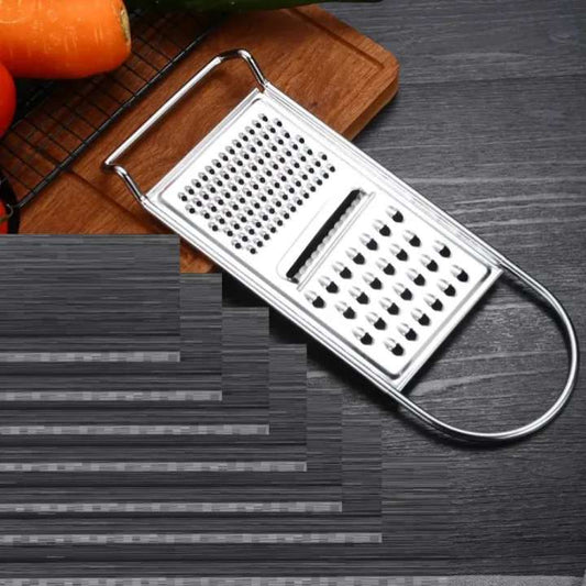 3‑in‑1 Stainless Steel Grater | Multi‑Purpose Shredder, Slicer & Kitchen Tool