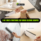 3-in-1 Silicone Gap Cleaning Brush | Multi-Functional Door, Window & Floor Crevice Cleaner - AABA MALL