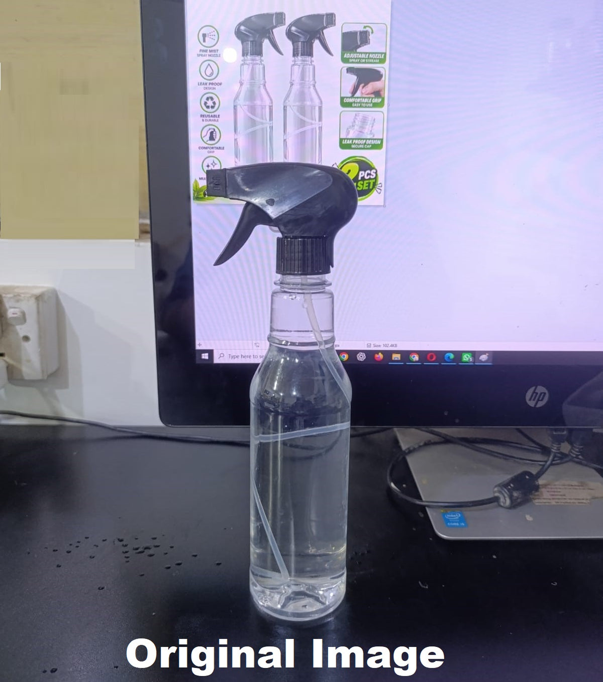 400ml spray bottle with adjustable nozzle for fine mist and direct stream spraying, suitable for plants and household cleaning.
