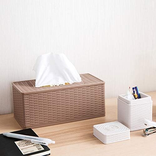 Tissue Box Storage Container | Removable Cover for Easy Refilling - AABA MALL