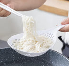 Scoop Colander Strainer Spoon ? Heat Resistant Slotted Spoon with Handle | Kitchen Cooking Utensils for Straining, Frying & Serving - AABA MALL