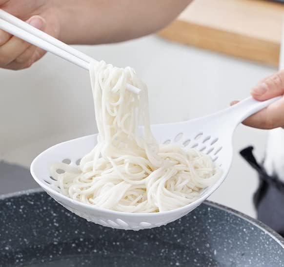 Scoop Colander Strainer Spoon ? Heat Resistant Slotted Spoon with Handle | Kitchen Cooking Utensils for Straining, Frying & Serving - AABA MALL