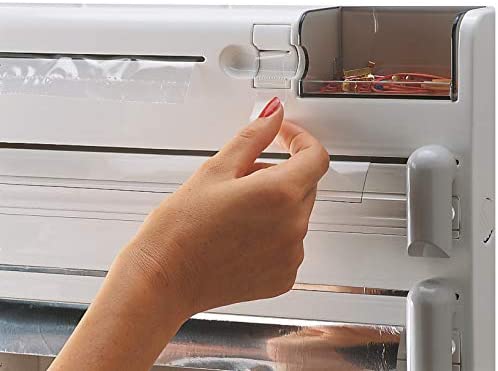 Wall-Mounted Kitchen Roll Holder Roll Holder - Foil and Paper 4-in-1