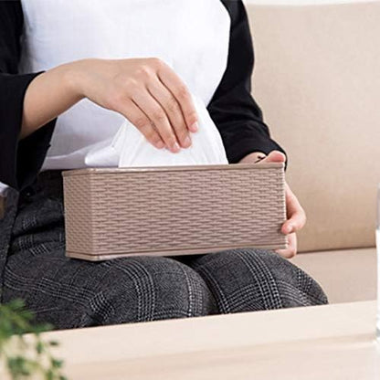 Tissue Box Storage Container | Removable Cover for Easy Refilling