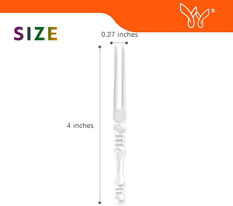 Pack of 48 Plastic Fruit & Cocktail Forks ? Reusable Bistro Tasting Forks for Appetizers, Desserts & Party Snacks - AABA MALL