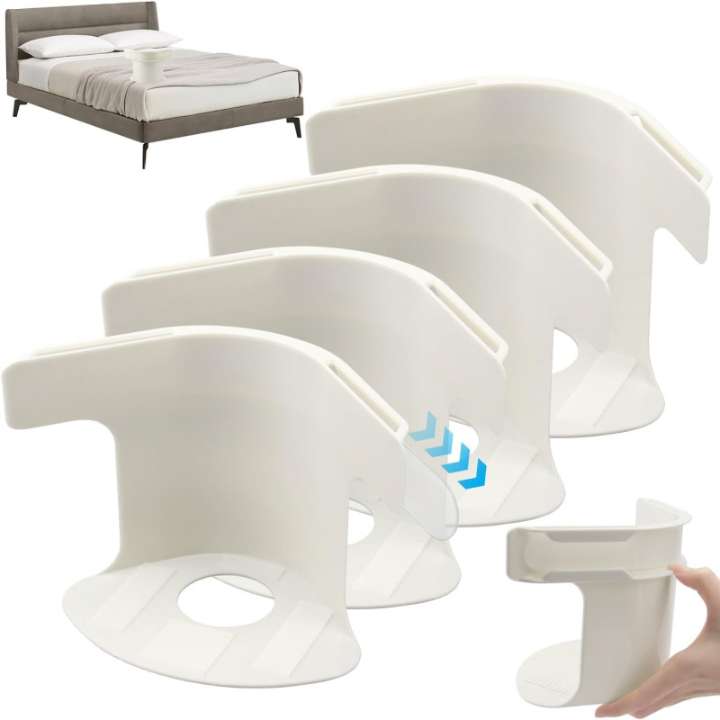 4 PCs adjustable bedsheet corner tightener clips with elastic mattress straps for wrinkle-free bed sheet holding