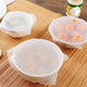 4 Pieces Reusable Extendable Silicone Lids | Safe & Healthy Food Storage Covers | Flexible Silicone Lids for Bowls, Cups, Beakers (9.5 cm – 19 cm)