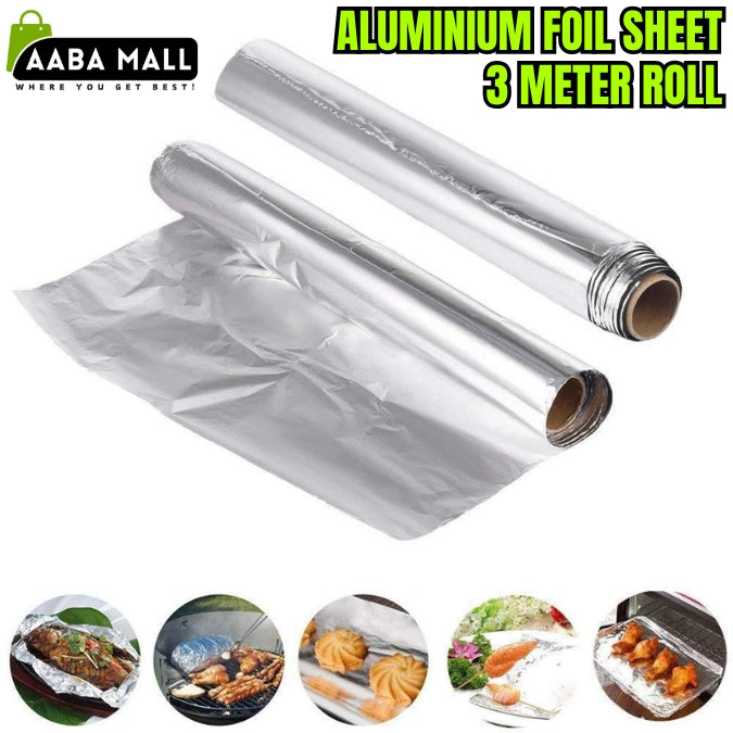 Aluminum Foil Sheet Roll Baking Barbecue Grill Aluminium Paper - AABA MALL