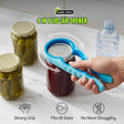 4 in 1 Lid Jar Opener ? Multi?Functional Screw Cap, Bottle & Can Opener | Non?Slip Kitchen Gadget