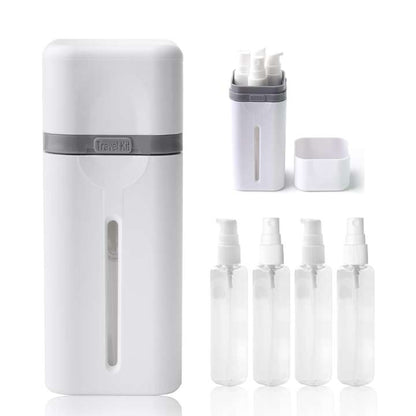 4 Pack 50ml refillable travel bottles set leak-proof toiletry containers for shampoo conditioner lotion cream travel accessories