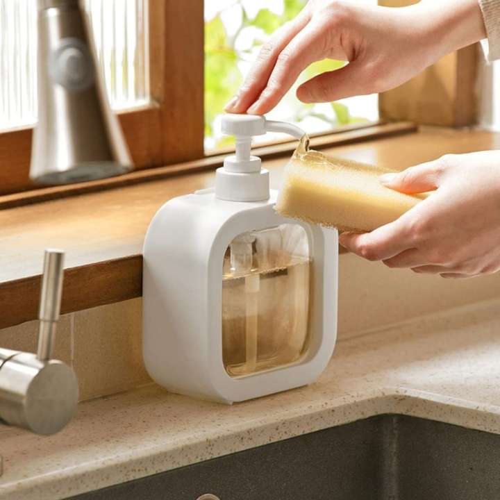 Refillable Soap Pump Dispenser Bottle – Hand Wash, Shampoo, Liquid Gel Dispenser for Bathroom & Kitchen (Random Colors)