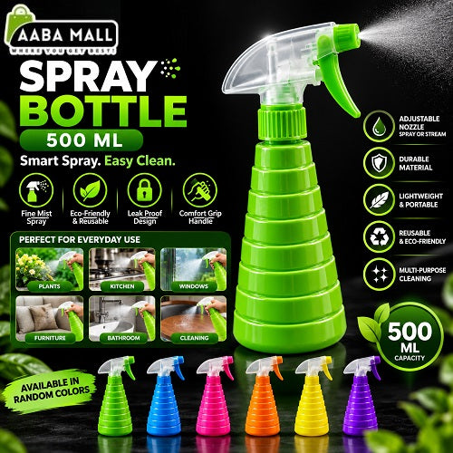 500ML Plant Mister Spray Bottle | Plastic Garden Sprayer for Plants & Cleaning
