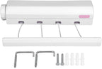 5-Line Retractable Clothesline Wall Mounted Laundry Laundry Washing Line Dryer Drying Line - AABA MALL