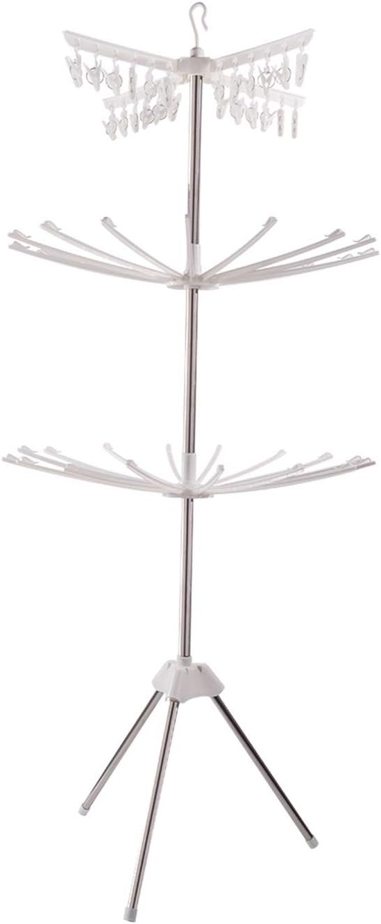 3-Tier Multifunctional Foldable Clothes Drying Rack & Hanger
