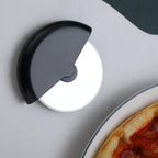 Heavy-Duty Pizza Cutter Wheel ? Sharp Stainless Steel Blade with Non-Slip Handle | Roller Design for Effortless Pizza, Cake, Pie & Bread Slicing | Large Pizza Cutter, Cake Slicer, Kitchen Tool - AABA MALL