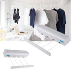 5-Line Retractable Clothesline Wall Mounted Laundry Laundry Washing Line Dryer Drying Line - AABA MALL